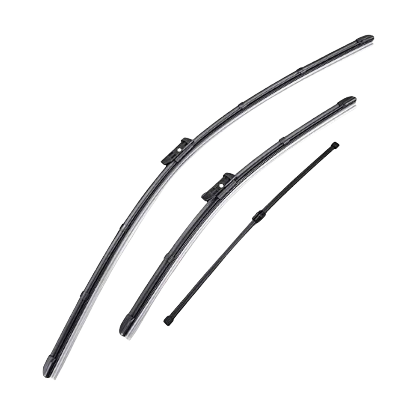 Kit 3 Spazzole Tergicristallo Anteriori + Posteriore Flat – Volkswagen / Audi / Skoda / Seat