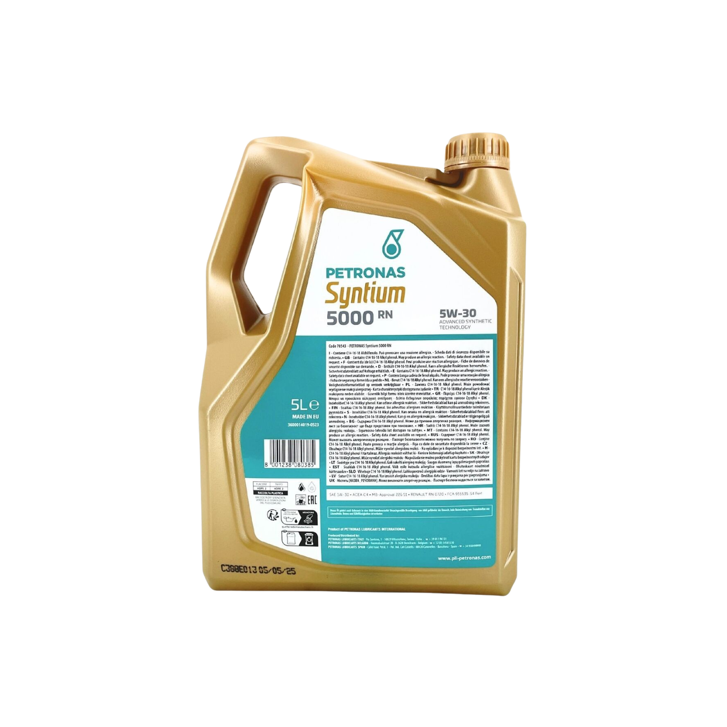 Olio Motore Petronas Syntium 5000 XS 5W30 – 5 Litri