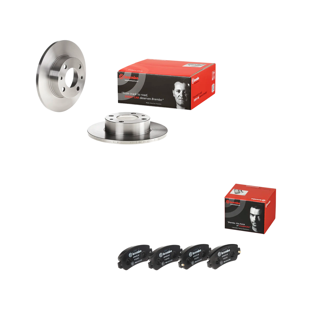 Kit Freni Completo – Fiat Panda 141 4x4 – Dischi + Pastiglie Brembo Ant. + Tamburo + Ganasce + Cilindretti Post.