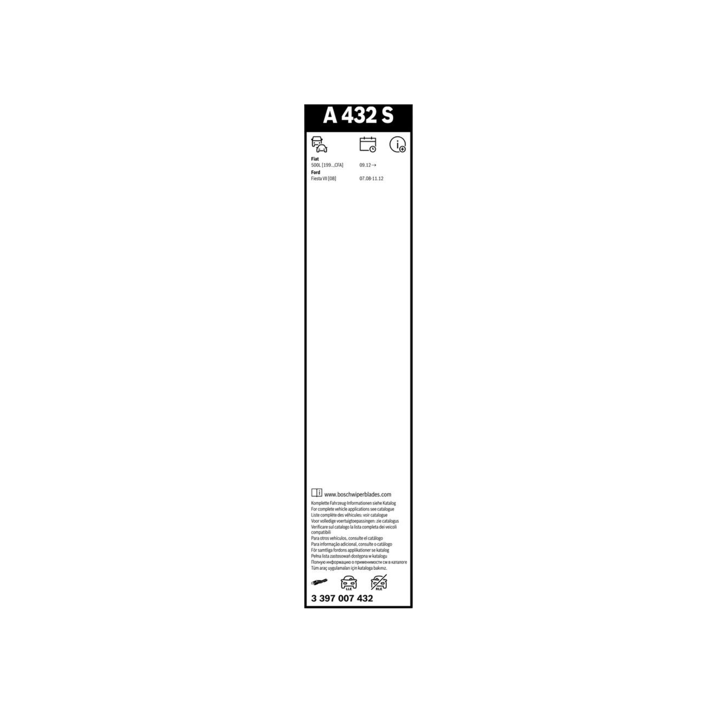 Spazzole Tergicristallo Anteriore Bosch Aero Twin (650mm) per Fiat 500L / Ford Fiesta VI