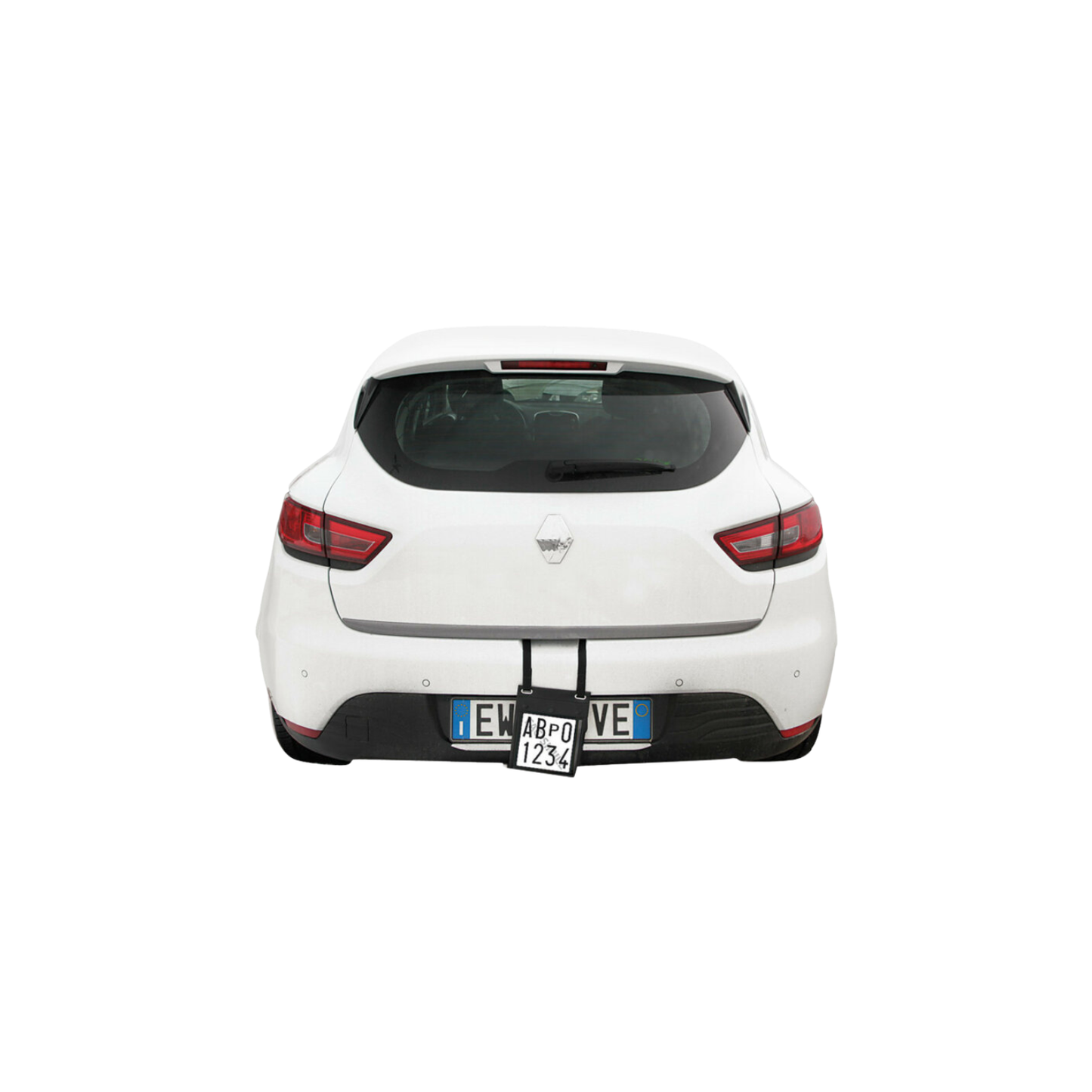 Porta Targa di Prova per Auto con Doppia Tasca