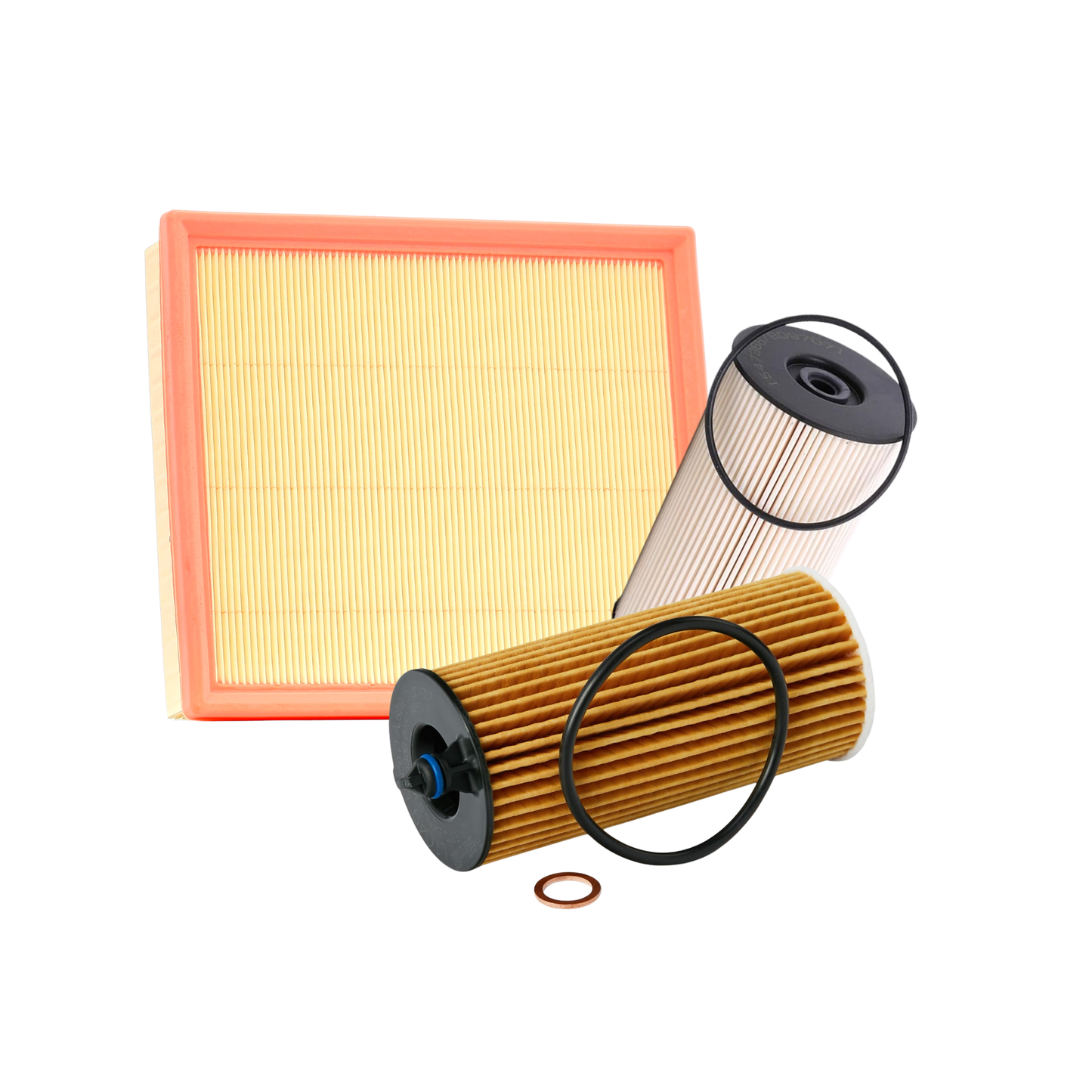Kit Tagliando + Terminale di Scarico Golf V 1.6 FSI | 5 Litri Olio + 3 Filtri
