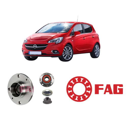 Kit 2 Cuscinetti Ruota Posteriore FAG Opel Corsa E 1.4 GPL 2015