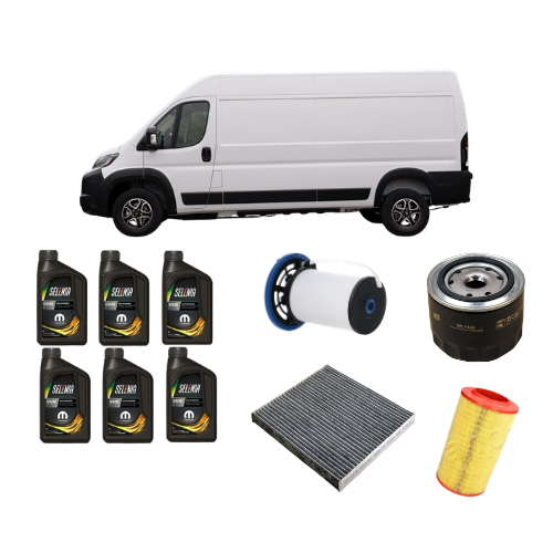 Kit Tagliando Fiat Ducato Van (250) 2.3 Multijet 130cv 2006 - 4 Filtri + Olio Selenia 0W30 6L