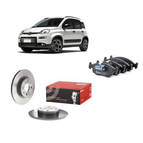 Kit Freni Anteriori Dischi + Pastiglie Brembo - Fiat Panda 312 1.2 LPG