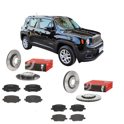 Kit Freni Completo Brembo Jeep Renegade 2.0 CRD 4x4 Diesel 2017 – Dischi e Pastiglie Ant. + Post.