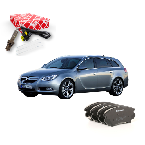 Kit Sonda Lambda a Valle Febi + Pastiglie Freno Anteriori Brembo — Opel Insignia 2010