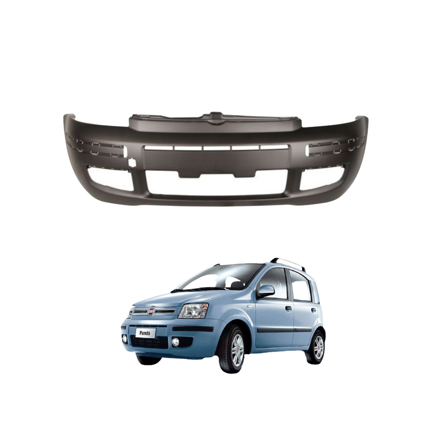 Paraurti Anteriore Primerizzato Verniciabile – Fiat Panda (2003–2011)