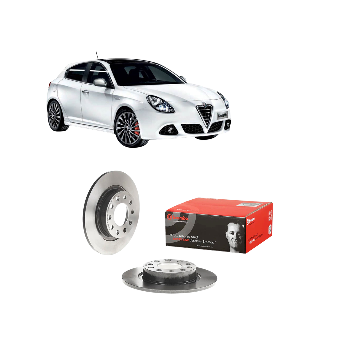 Kit Dischi Freni Posteriori Brembo – Alfa Romeo Giulietta (2010–2020) – Tutti i Motori