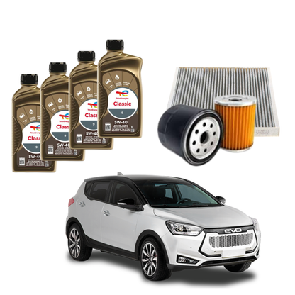 Kit Tagliando 3 Litri Olio + 4 Filtri | Evo / Evo 3 - 1.5 BiFuel