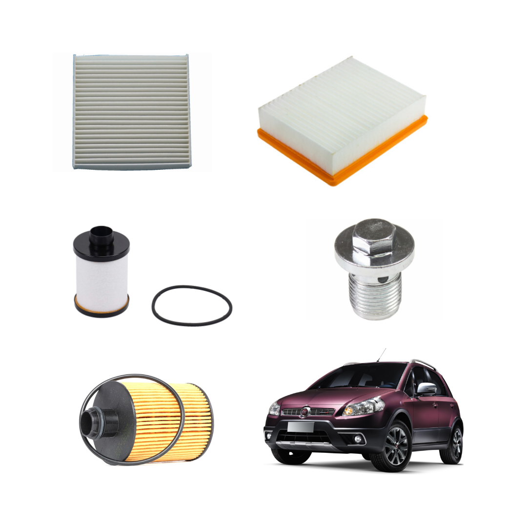 Kit 4 Filtri Tagliando + Tappo Coppa Olio – Fiat Sedici 2.0 MJTD