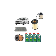 Kit Tagliando 4 Filtri + 4L Olio Castrol Magnatec 5W-30 A5 per Ford Focus SW MK3