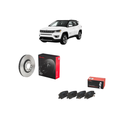 Kit Freni Brembo Dischi + Pastiglie Anteriori Jeep Compass 2018 – Qualità OEM