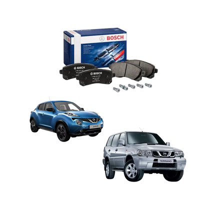 Kit 4 Pastiglie Freni Anteriori Bosch per Dacia Duster / Jogger / Nissan Terrano / Juke / Renault Captur I / Clio IV / Kangoo III / Megane