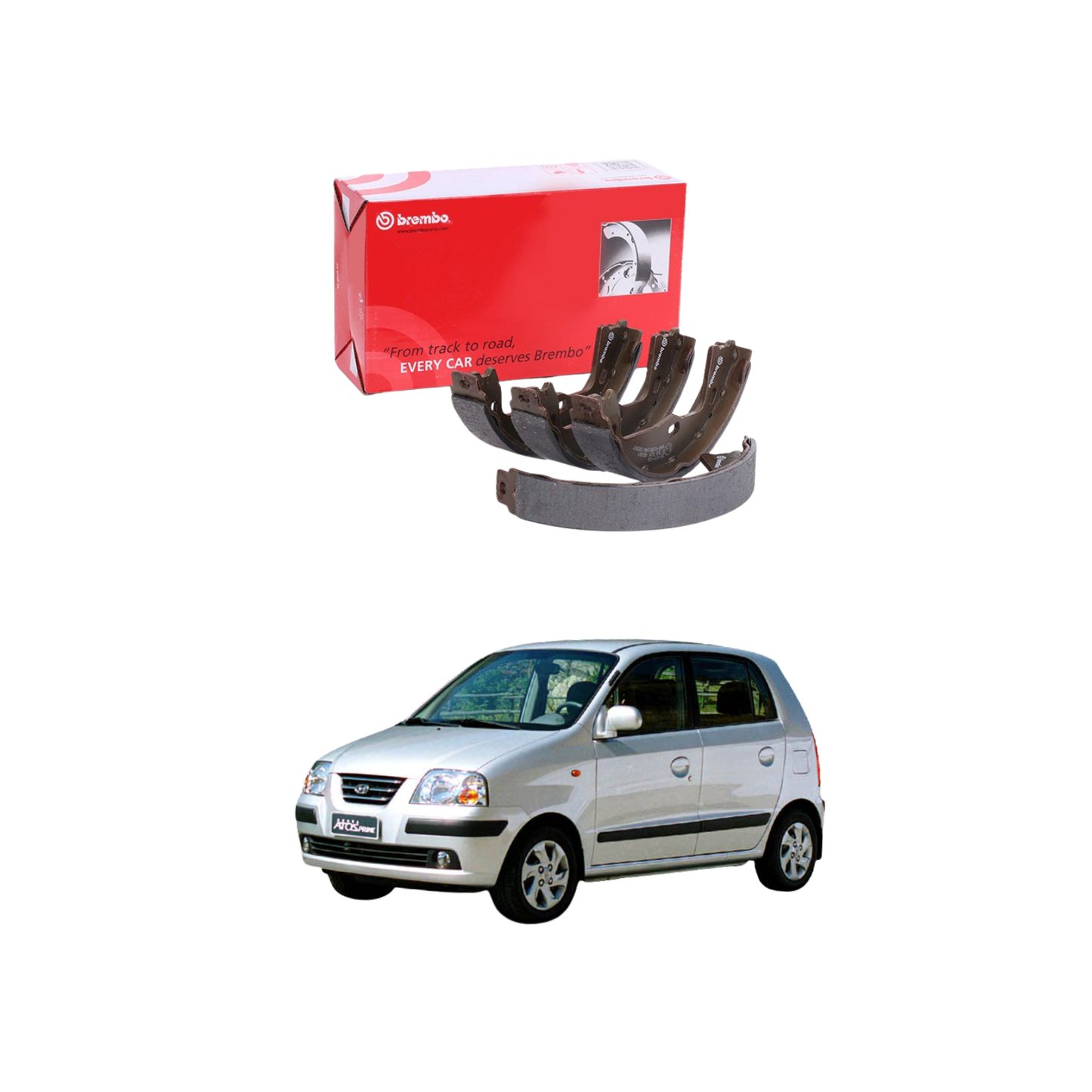 Kit Ganasce Freno Brembo per Hyundai Atos