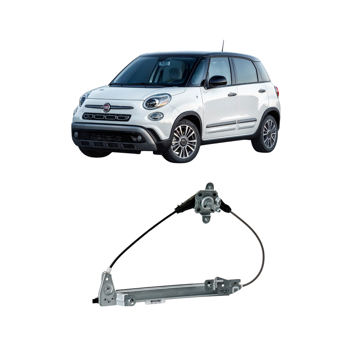 Alzavetro Posteriore Sinistro Elettrico - Fiat 500L