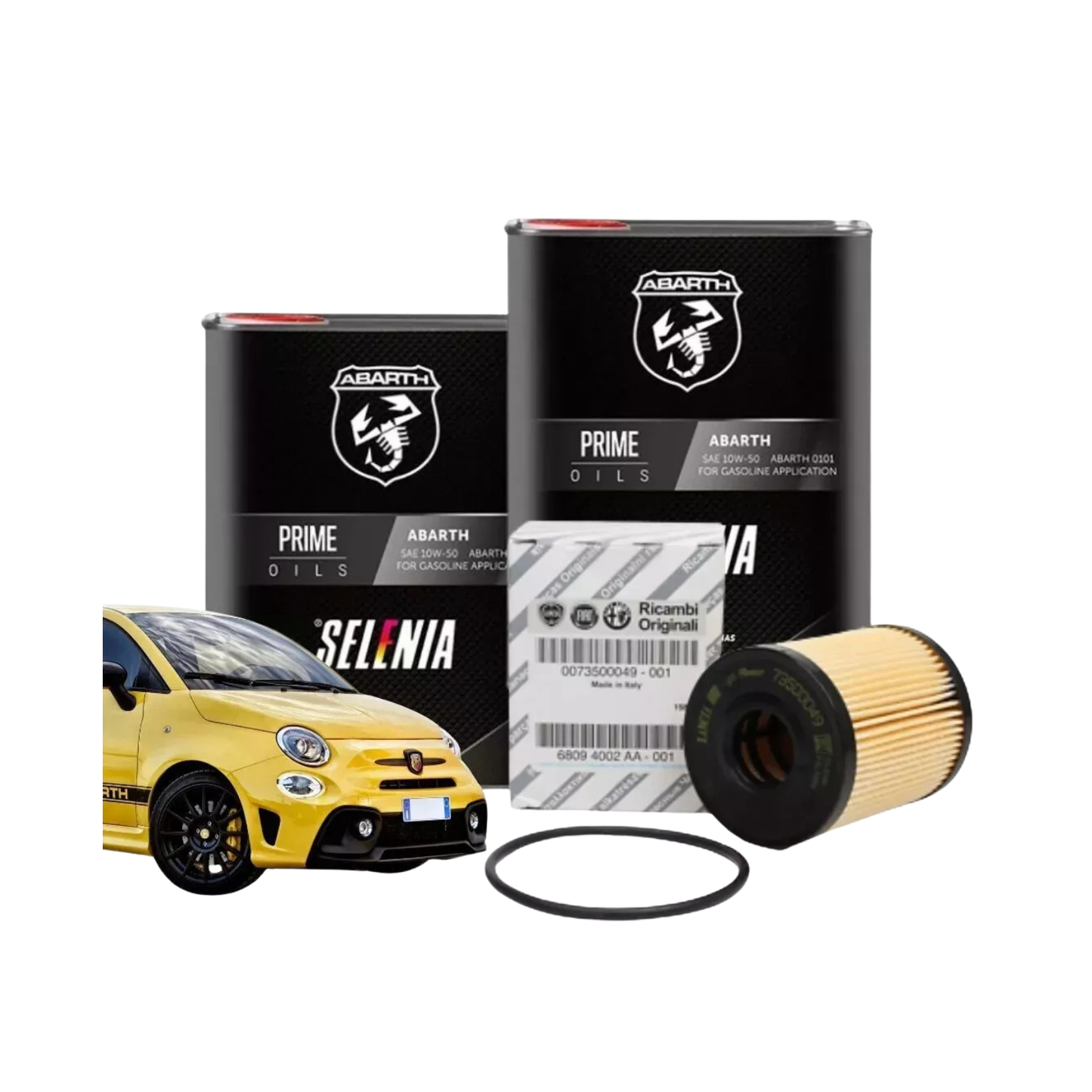 Kit 4 Litri Olio Motore Selenia Petronas Abarth 10W50 + Filtro Olio – Abarth 500