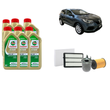 Kit Tagliando Completo Renault Kadjar 1.5 dCi 115CV 2018 – Olio Castrol Edge 0W-20 6L