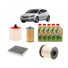 Kit Tagliando 4 Filtri + 5L Olio Castrol Edge 5W-40 – Opel Corsa K 1.6