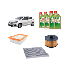 Kit Tagliando 3 Filtri + 4L Olio Castrol Edge 0W-20 per Dacia Sandero Streetway TCe ECO-G