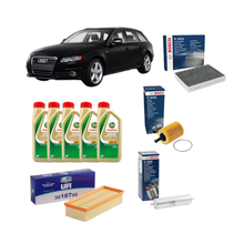 Kit Tagliando 4 Filtri + 5L Olio Castrol Edge 5W-30 Longlife — Audi A4 8K5 Avant