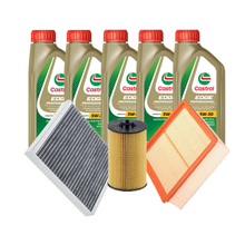 Kit Tagliando 3 Filtri + 5 Litri Castrol 5W30 – Audi A1