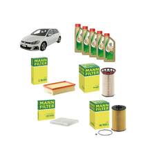 Kit Tagliando 4 Filtri Mann Filter + 5L Olio Castrol Edge Professional 0W-30 LL per Golf VII