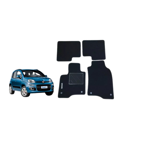 Kit Tappetini Abitacolo 4 Pezzi in Moquette – Fiat Panda 3 (312) dal 2012 – Include Hybrid