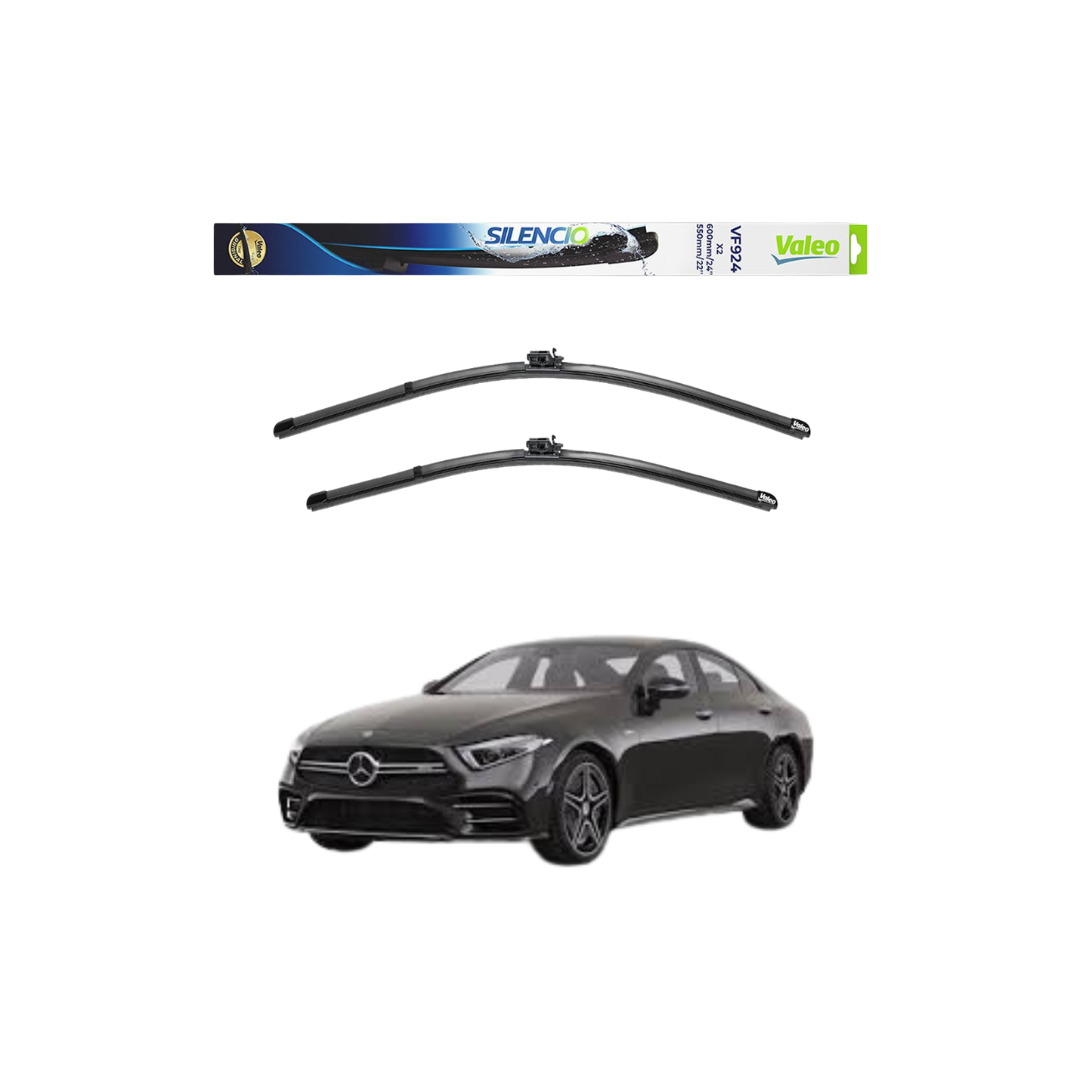 Spazzole Tergicristallo Anteriore Valeo (600mm) per Mercedes-Benz AMG GT X290 / Classe CLS C257