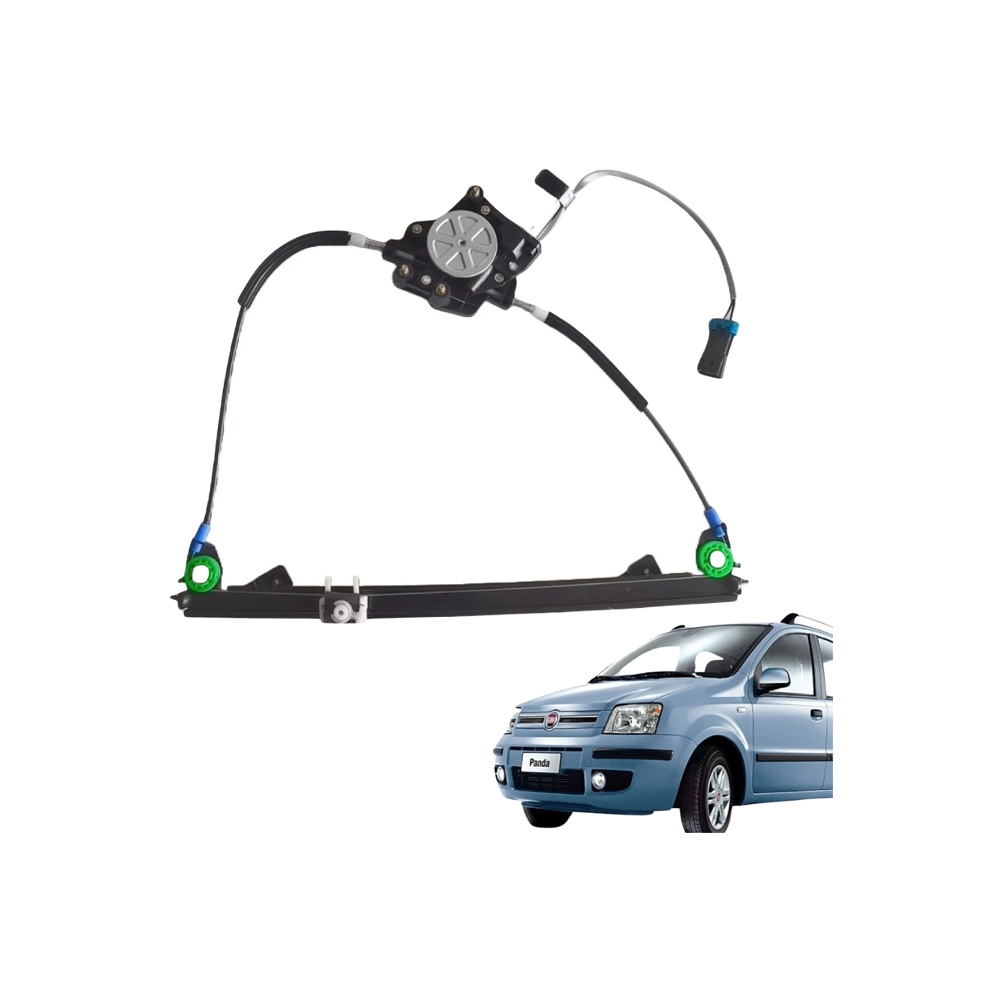 Alzacristalli Anteriore Sinistro Senza Motorino – Fiat Panda 169 (2003–2012)