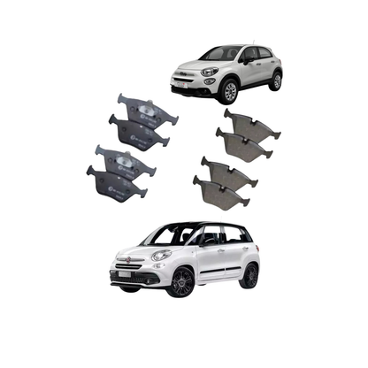 Kit Pastiglie / Pattini Freno Anteriori + Posteriori – Fiat 500