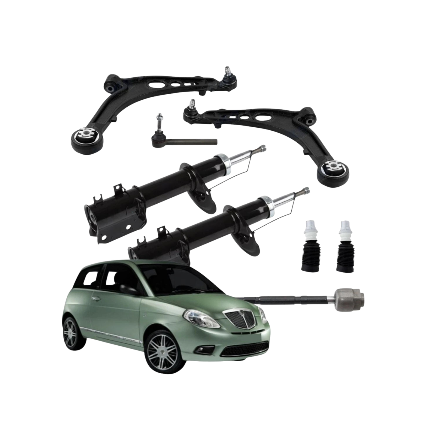 Ammortizzatori, Tamponi, Bracci Anteriori, Tirante e Testina – Lancia Ypsilon 843