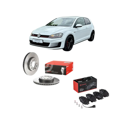 Kit Dischi + Pastiglie Freni Anteriori Brembo | Volkswagen Golf VII 2.0 TDI