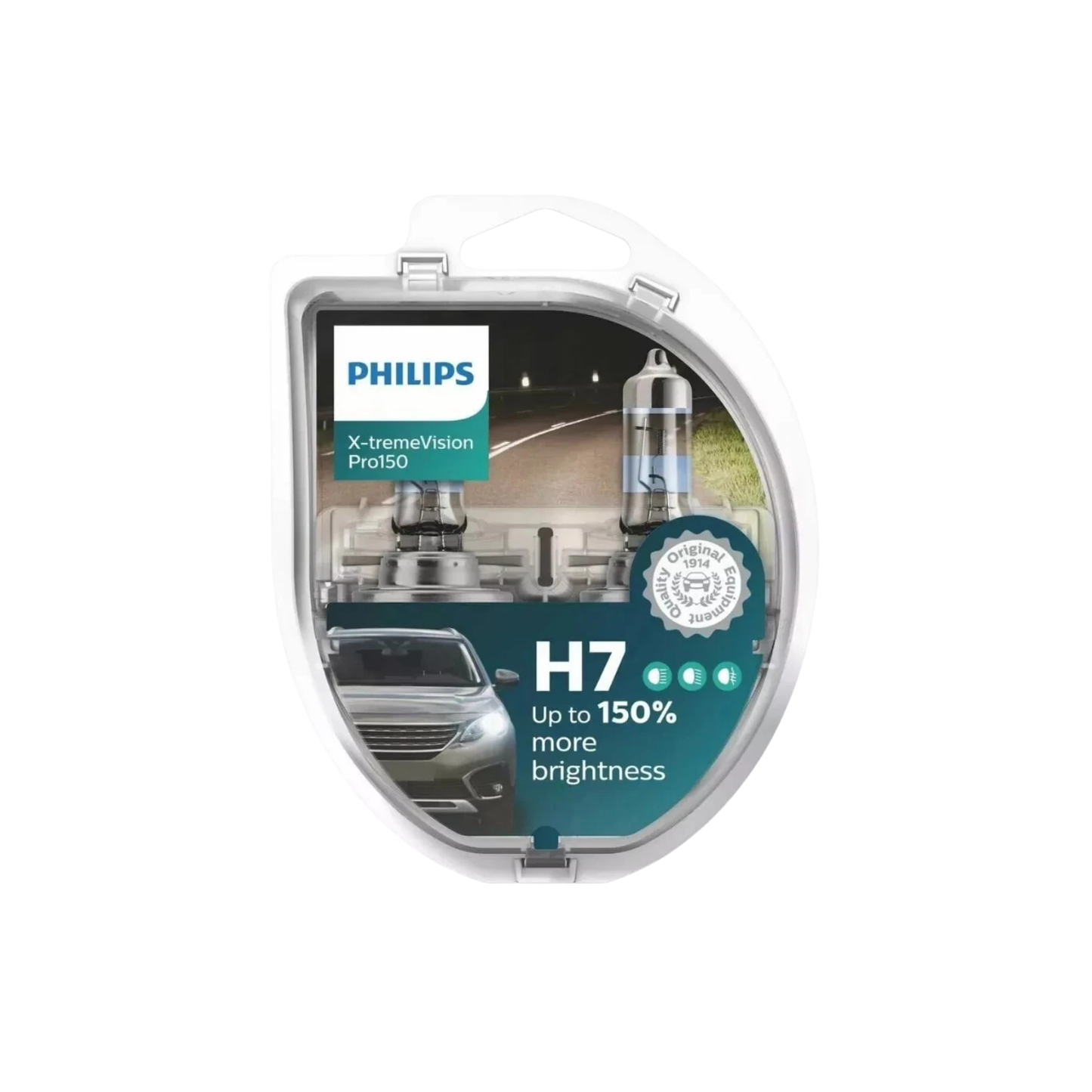 Lampade Alogene H7 Philips X-tremeVision Pro150 – Confezione Duo