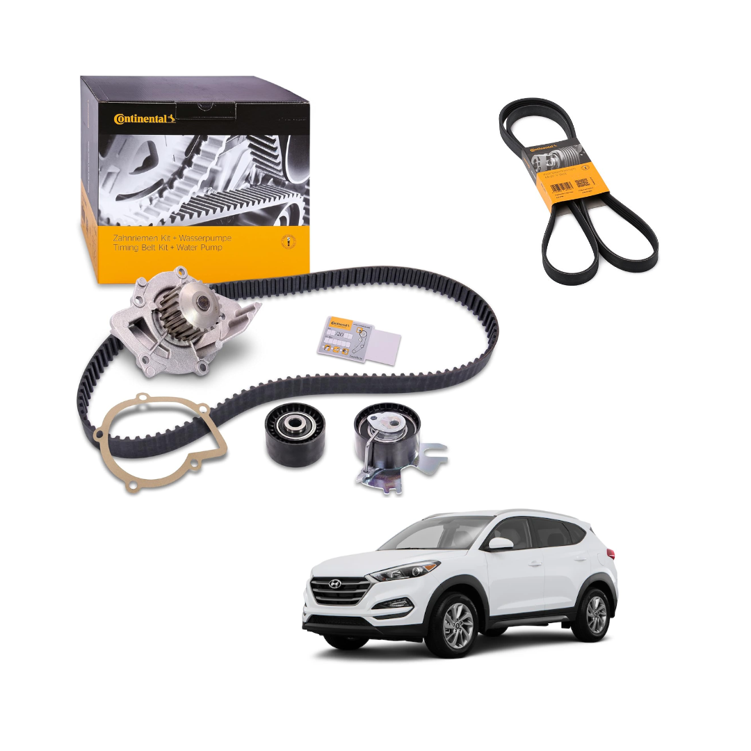 Kit Distribuzione (Cinghia + Tendicinghia + Pompa Acqua + Cinghia Servizi) – Hyundai Tucson