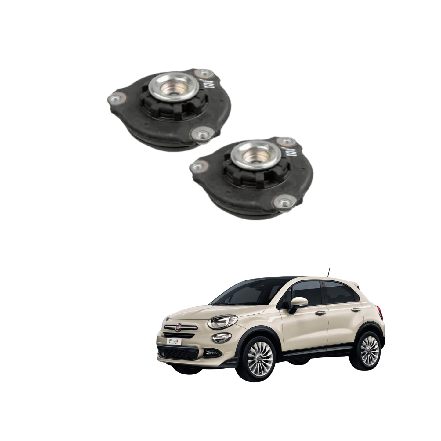 Kit 2 Supporti Ammortizzatori Anteriori Japko - Fiat 500X 1.6