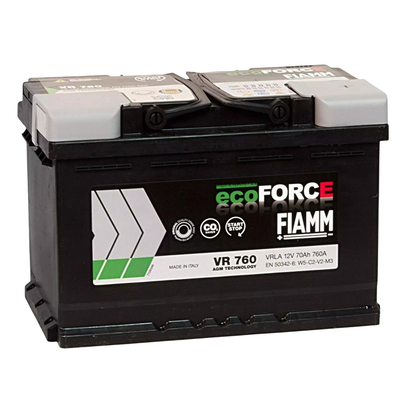 Batteria Auto Fiamm VR760 Eco FORCE AGM Start & Stop – 70Ah 760A 12V