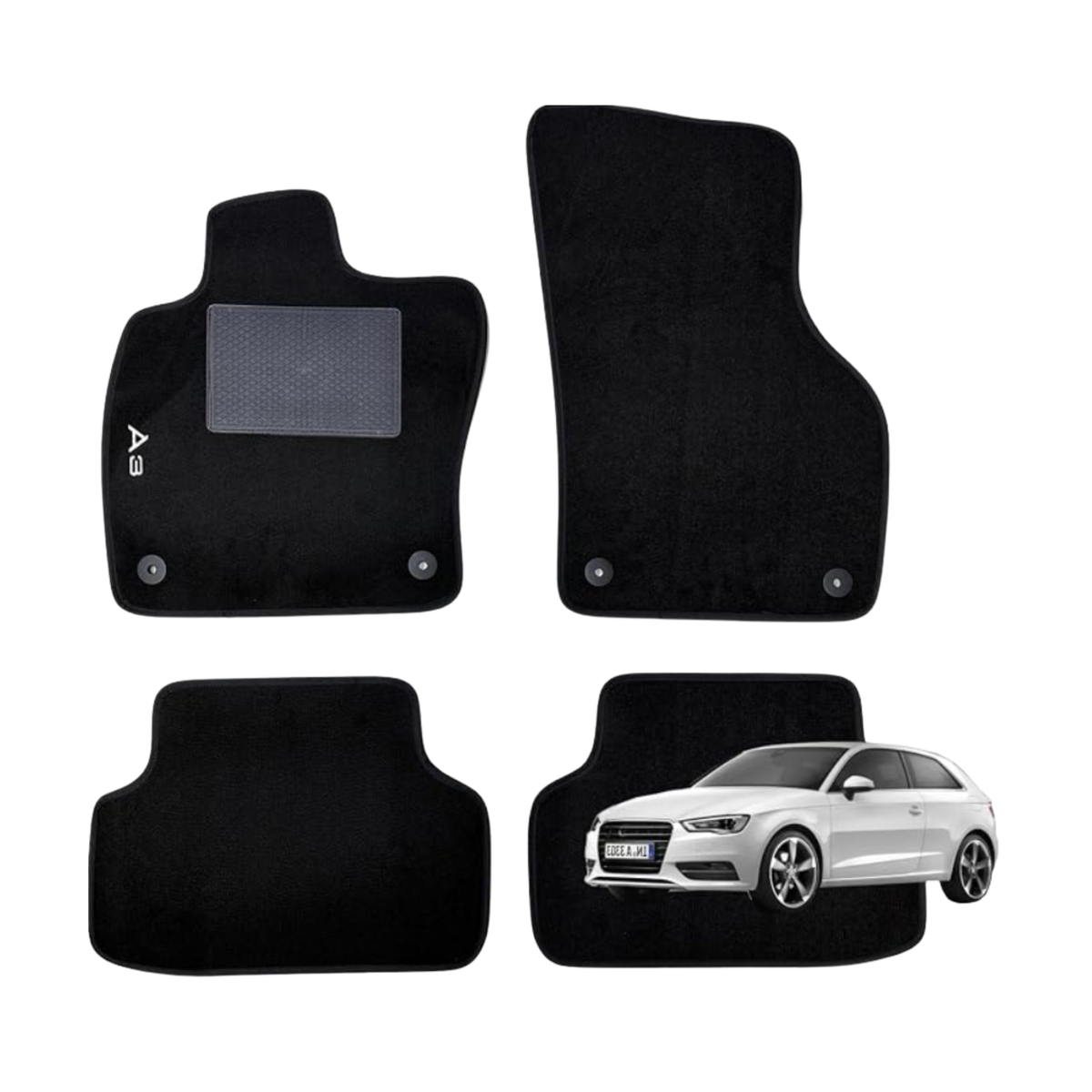 Kit 4 Tappetini in Moquette – Audi A3