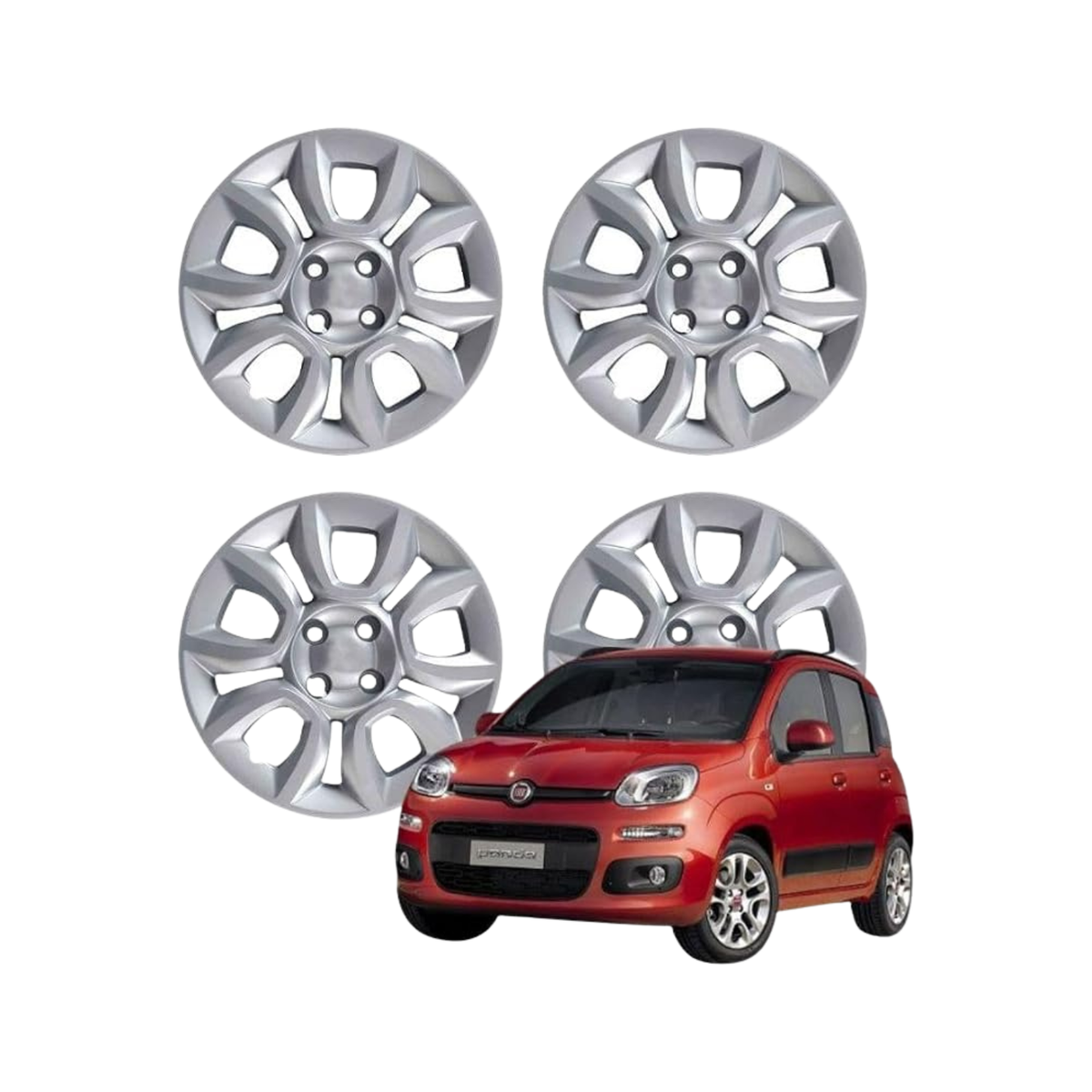 Set 4 Copricerchi 15" – Fiat Panda III (312) 2012–2024