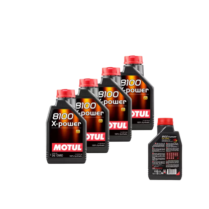 5 Litri Olio Motore Motul 8100 X-Power 10W 60 A3/B4