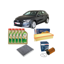 Kit Tagliando 2 Filtri Bosch + 1 Filtro Eco + 5L Olio 5W-30 Castrol LL – Audi A3 Sportback 1.6