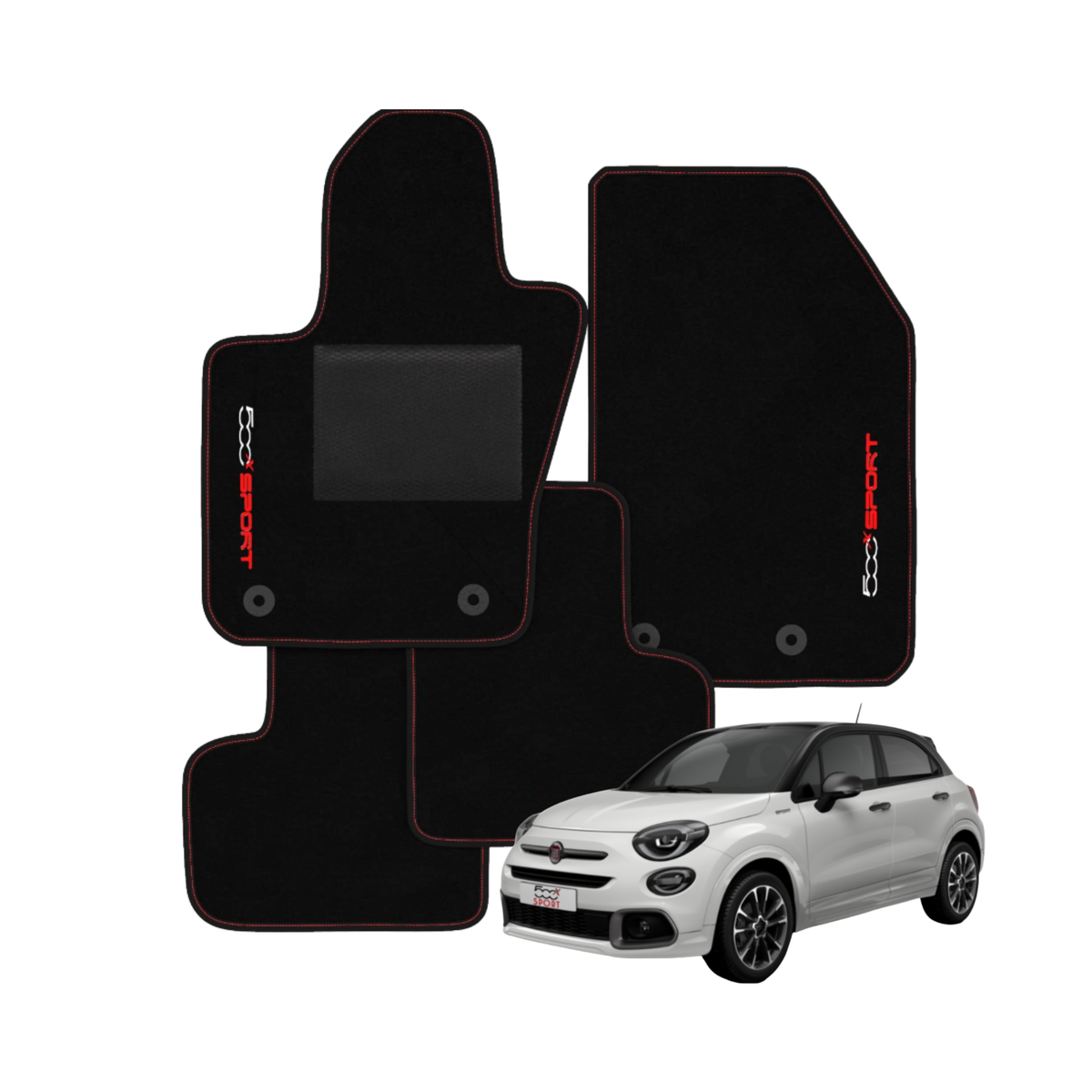 Kit 4 Tappetini in Moquette – Fiat 500X Sport