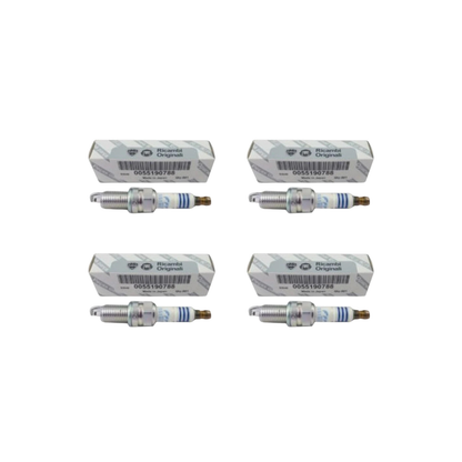 Set 4 Candele di Accensione Originali Fiat – NGK ZKR7A-10 (Codice 55190788) – Motore 1.2