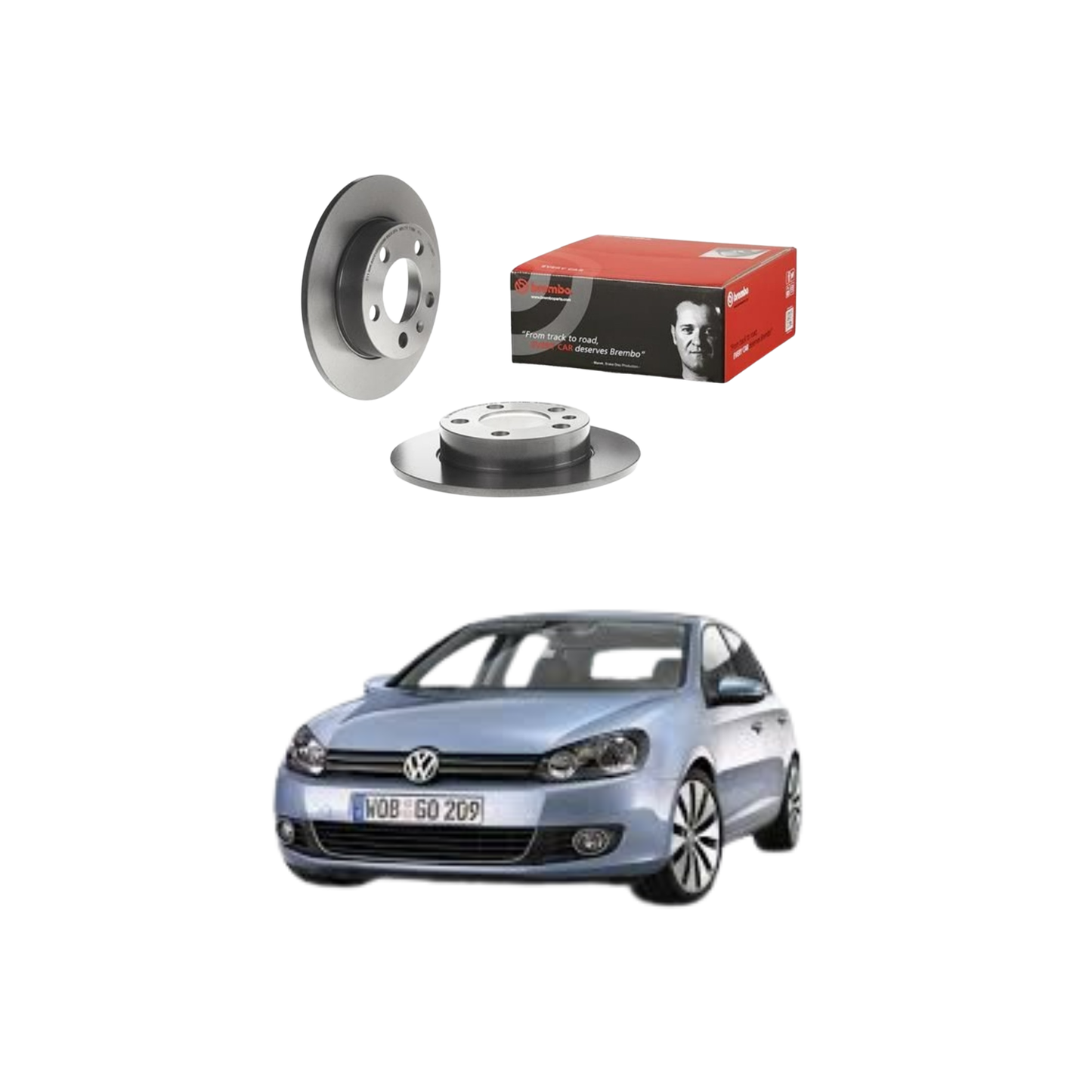 Dischi Freni Posteriori Brembo Per Golf VI