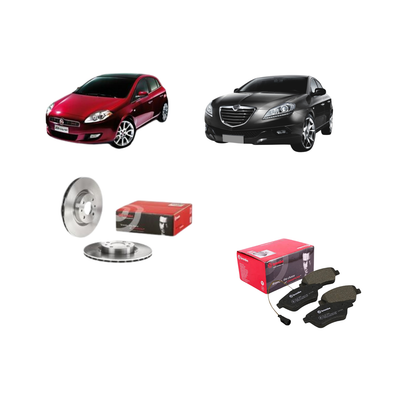 Kit Dischi + Pastiglie Freno Brembo - Fiat Bravo II / Croma / Stilo / Lancia Delta III