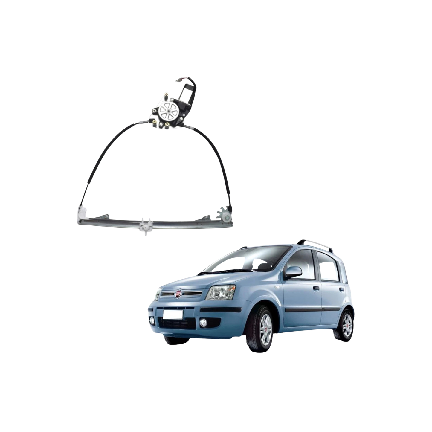 Alzacristalli Anteriore Destro Senza Motorino – Fiat Panda 169 (2003–2012)
