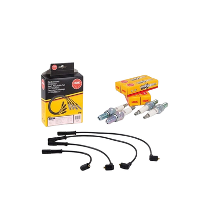 Kit 4 Cavi Candela + 4 Candele – Fiat 1.1 / 1.2 Benzina