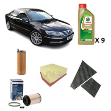 Kit Tagliando Completo VW Phaeton 3.0 V6 240hp - Castrol Edge 5W-30 LL 9L