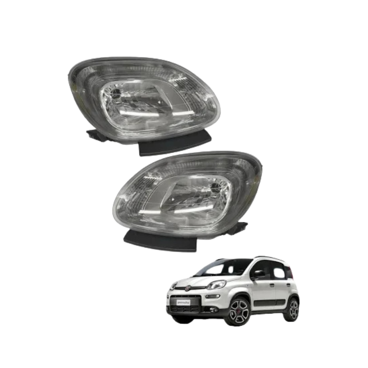 Coppia Fari Anteriori Prasco - Fiat Panda III (312) (2012-2021)