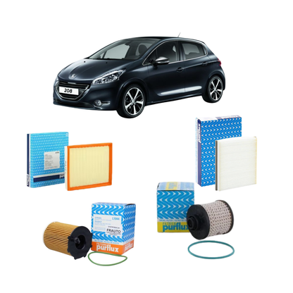 Kit Tagliando 4 Filtri Purflux — Peugeot 208